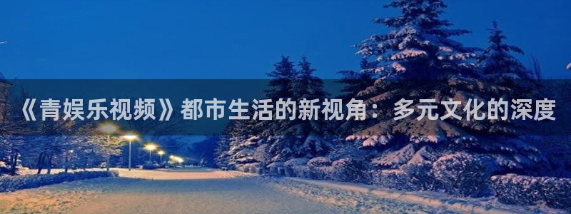 运达娱乐.ccm：《青娱乐视频》都市生活的新视角：多元文化的深度