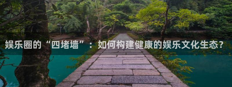 运达娱乐可靠吗：娱乐圈的“四堵墙”：如何构建健康的娱乐文化生态？