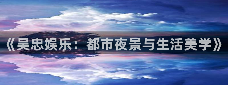 运达娱乐5招商：《吴忠娱乐：都市夜景与生活美学》